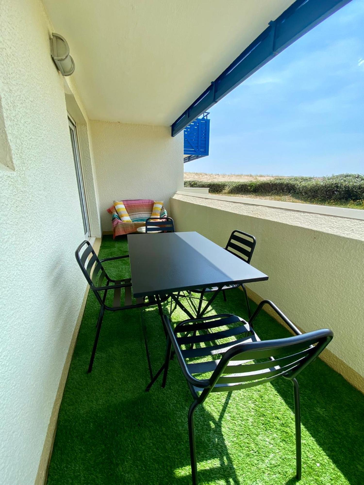 Charmant Appartement En Front De Mer Avec Piscine 라카노오세앙 외부 사진