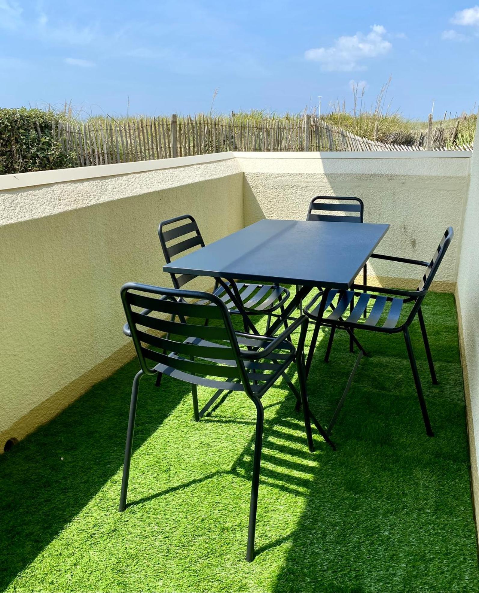 Charmant Appartement En Front De Mer Avec Piscine 라카노오세앙 외부 사진
