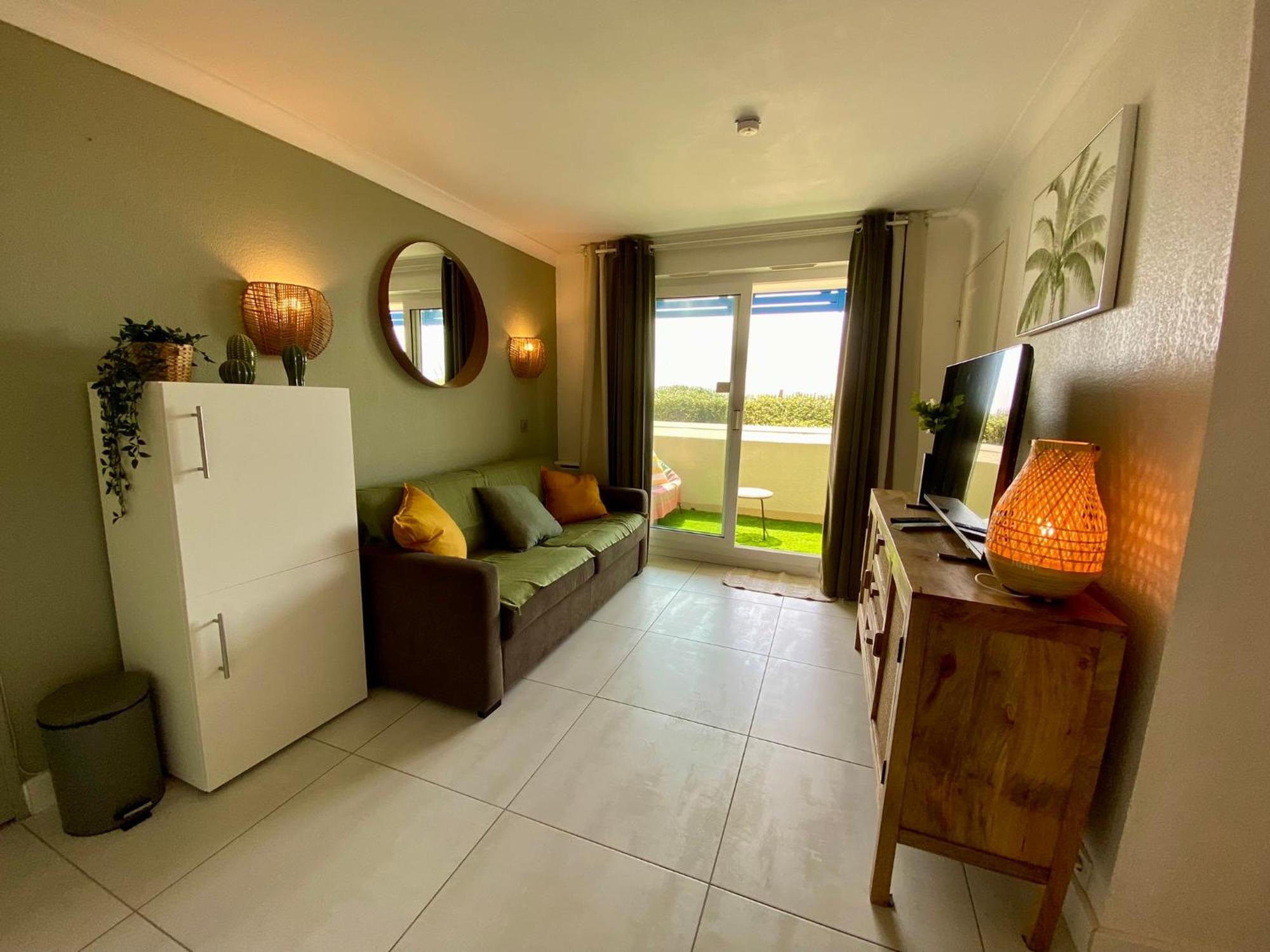 Charmant Appartement En Front De Mer Avec Piscine 라카노오세앙 외부 사진