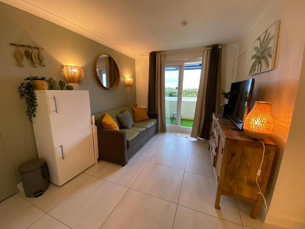 Charmant Appartement En Front De Mer Avec Piscine 라카노오세앙 외부 사진